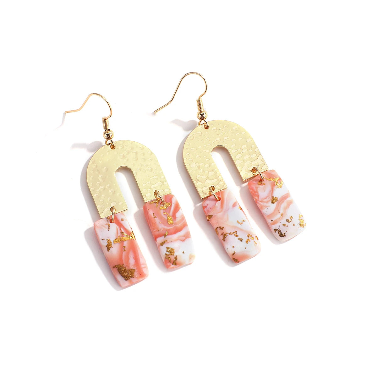 Abstract Pattern Drop Earrings