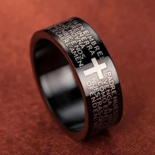 Bible Scripture Titanium Ring