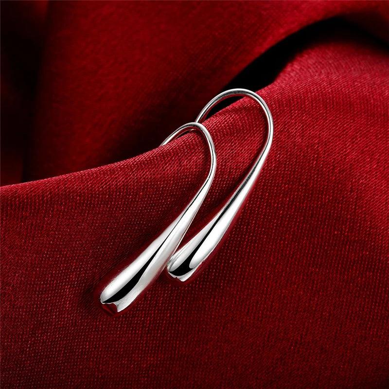 925 Sterling Silver Droplets Stud Earrings