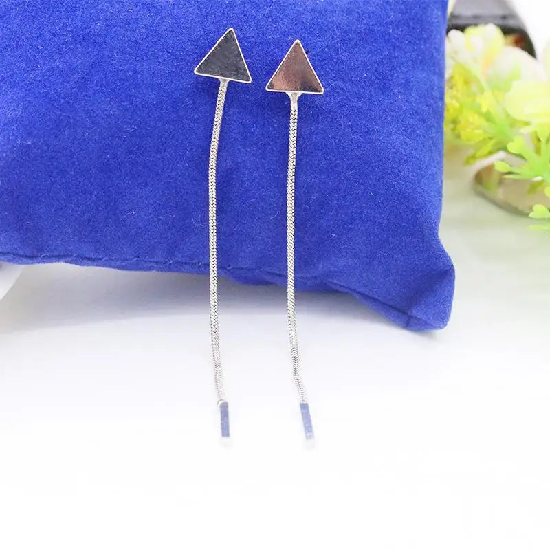 Triangle Chain Earrings