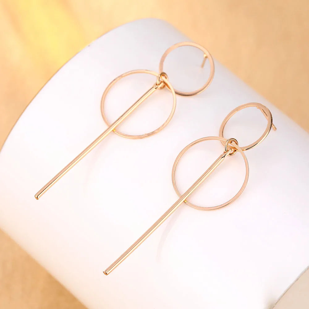 Geometric Simple Circle Earrings