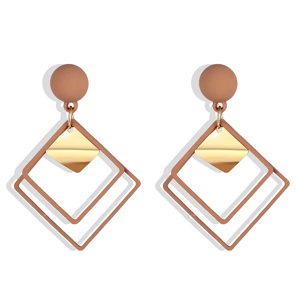 Fashion Statement Geometric Drop Earrings