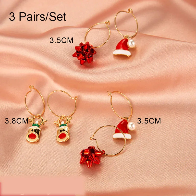 Trendy Statement Christmas Earrings