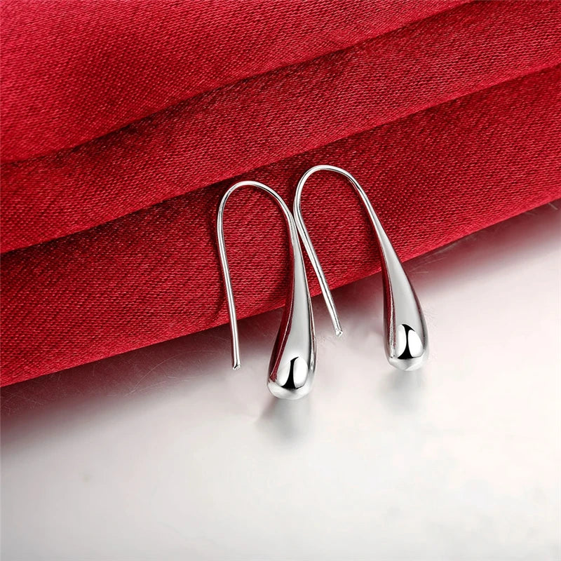 925 Sterling Silver Droplets Stud Earrings