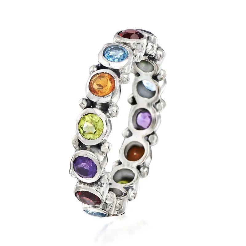 Rainbow Cubic Zircon Women Ring