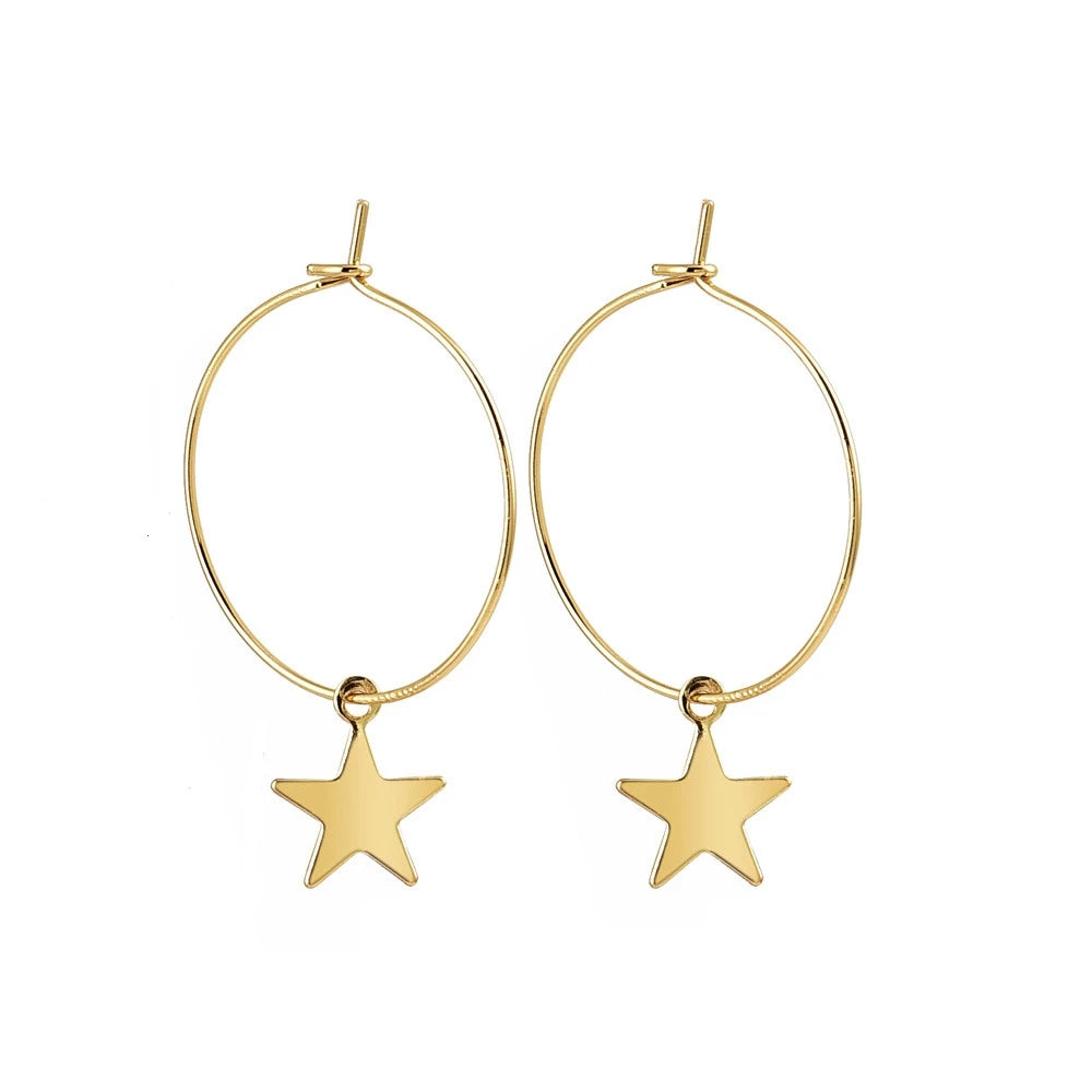 Simple Gold Earrings