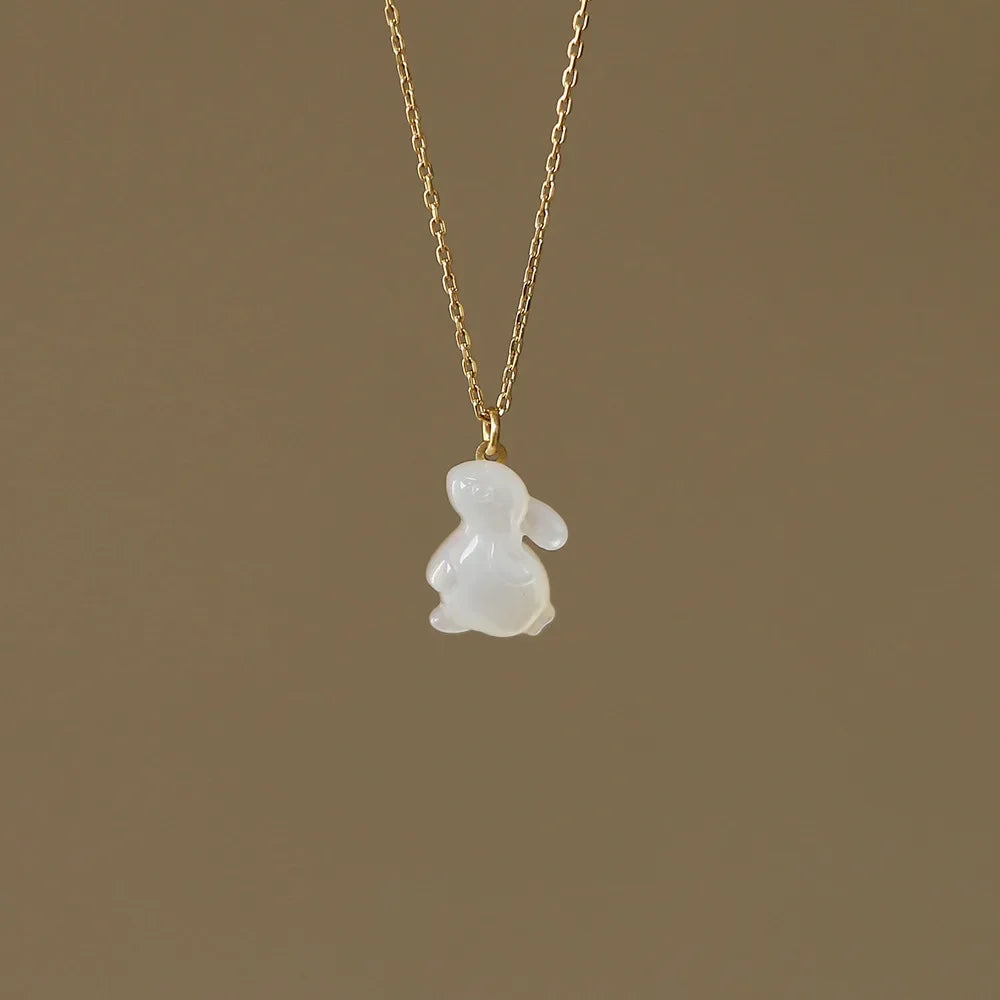 White Rabbit Gold Plated Necklace