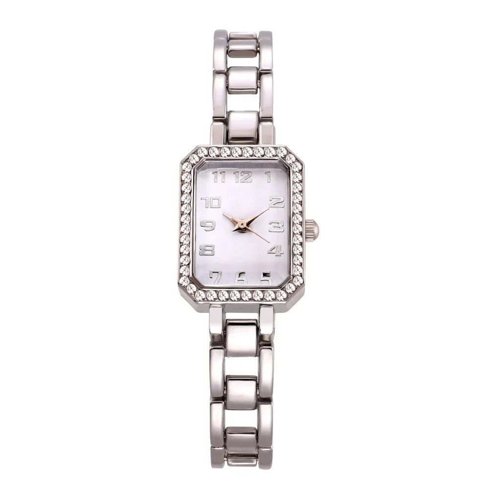 Luxury Women's Diamond Square Watch