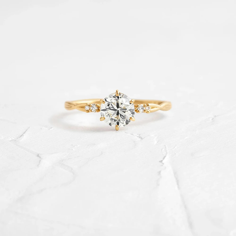 Thin Bohemia Zircon Ring