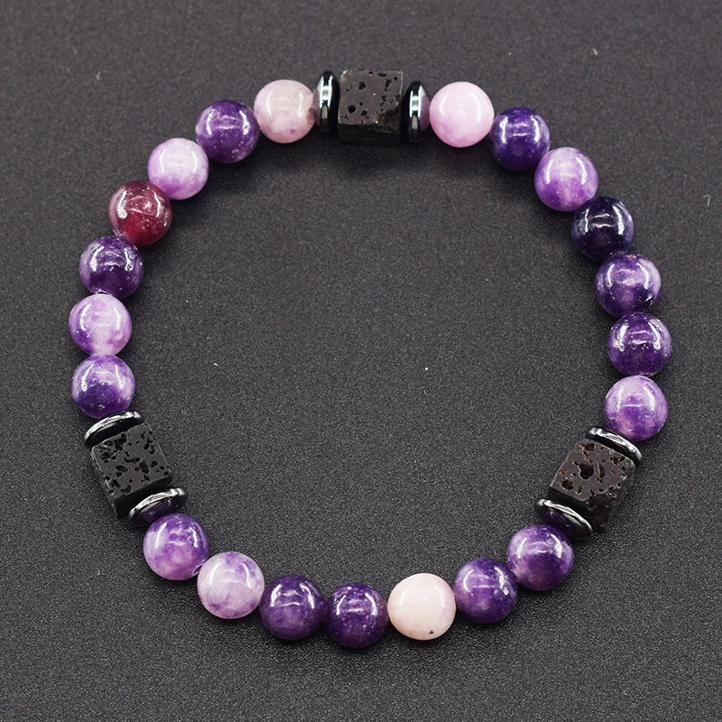 Black Lava Healing Stone Bracelet