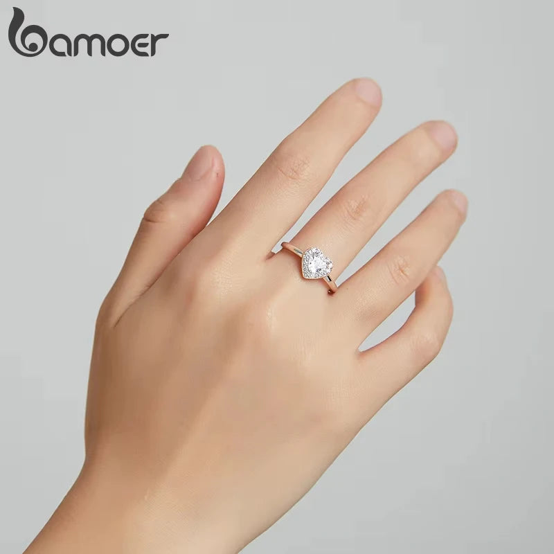 925 Sterling Silver Bright Love Ring