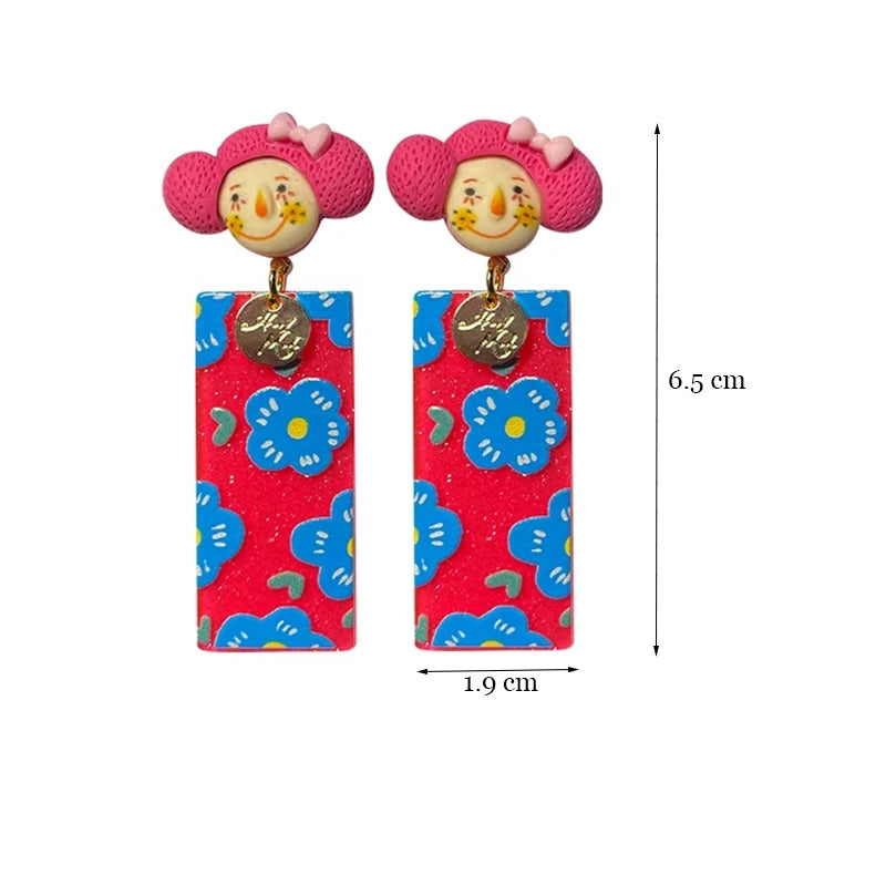 Colourful Dangle Earrings