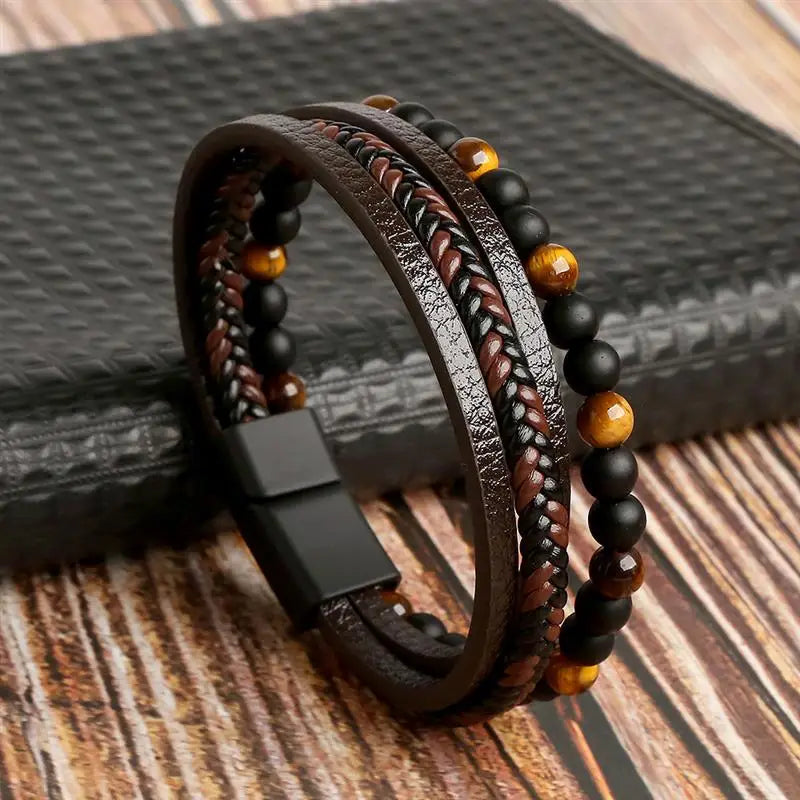 Classic High Quality Leather Bracelet