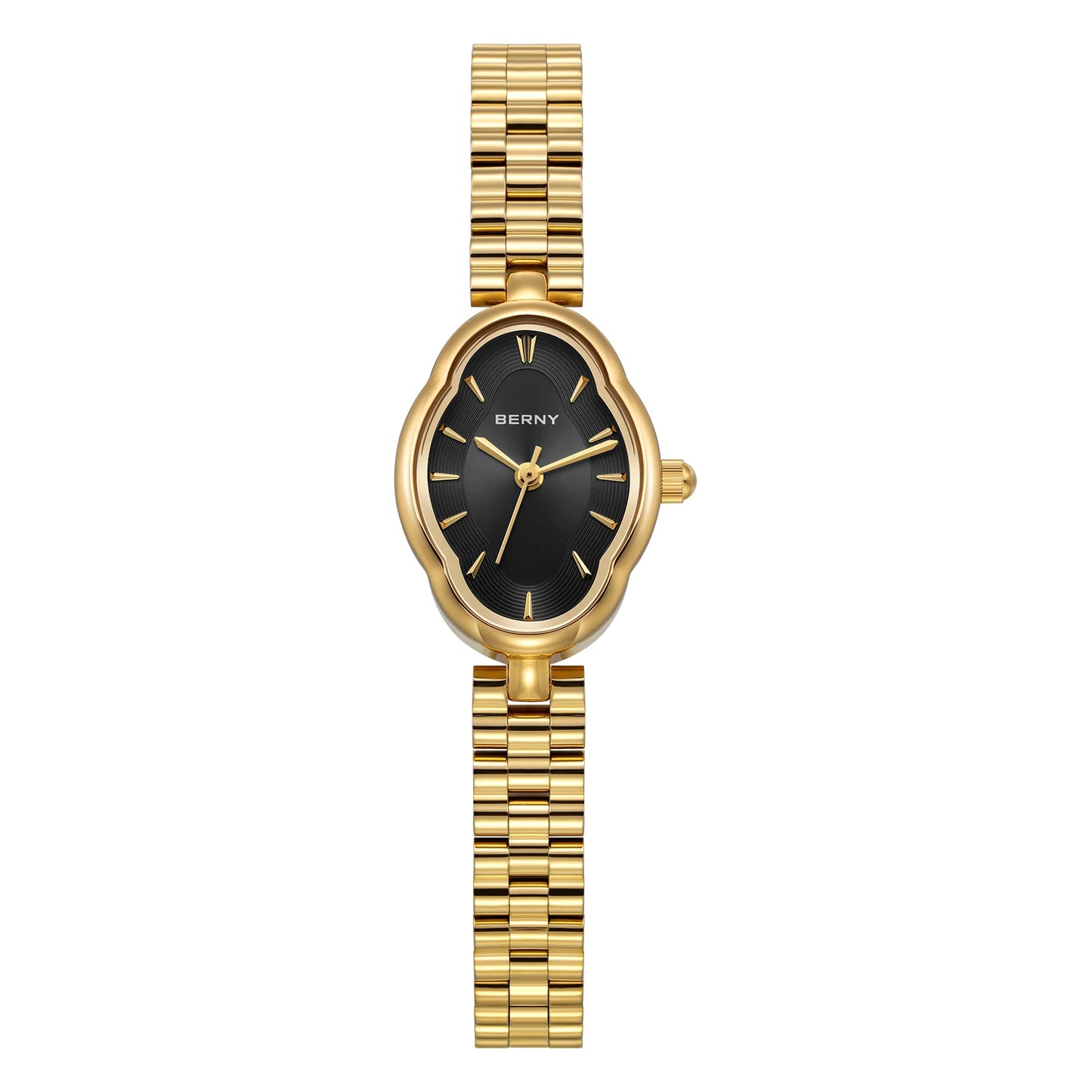 Gold Quartz Luxury Watch