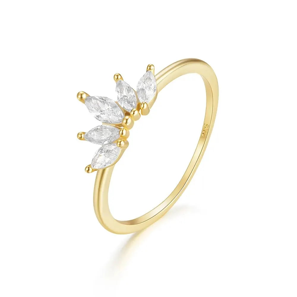 Thin Bohemia Zircon Ring