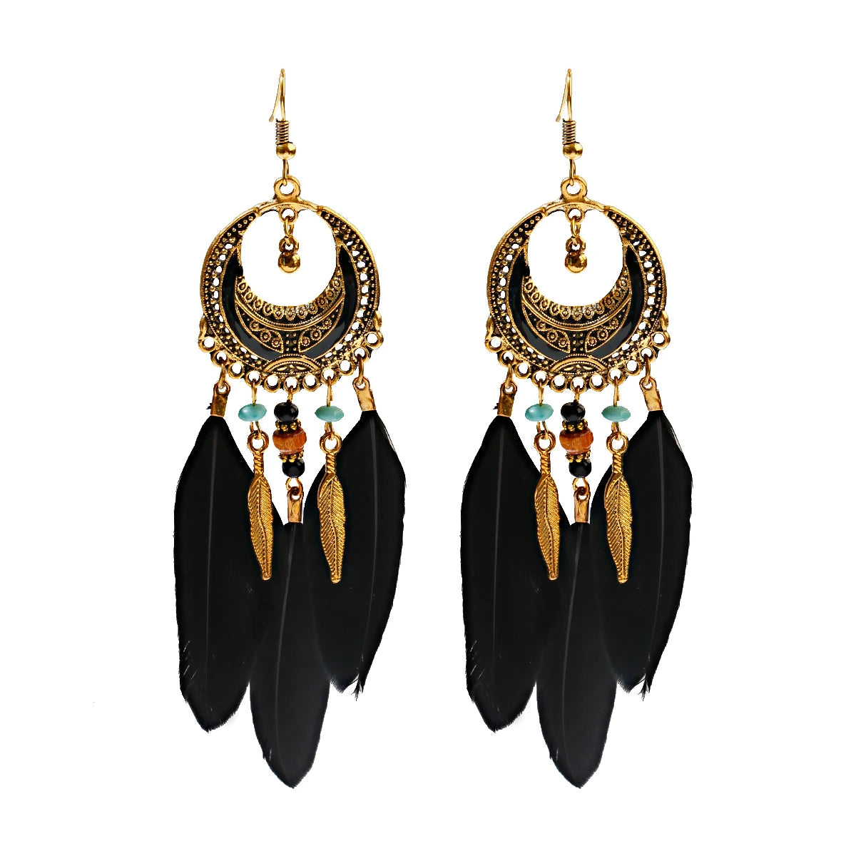 Antique Vintage Bohemian Ethnic Tassel Earrings