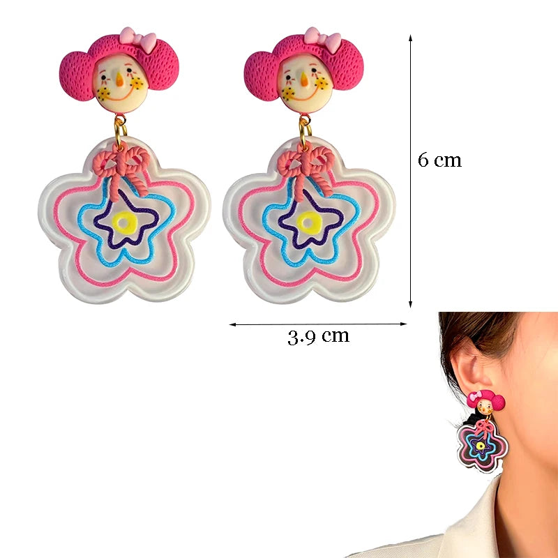 Colourful Dangle Earrings