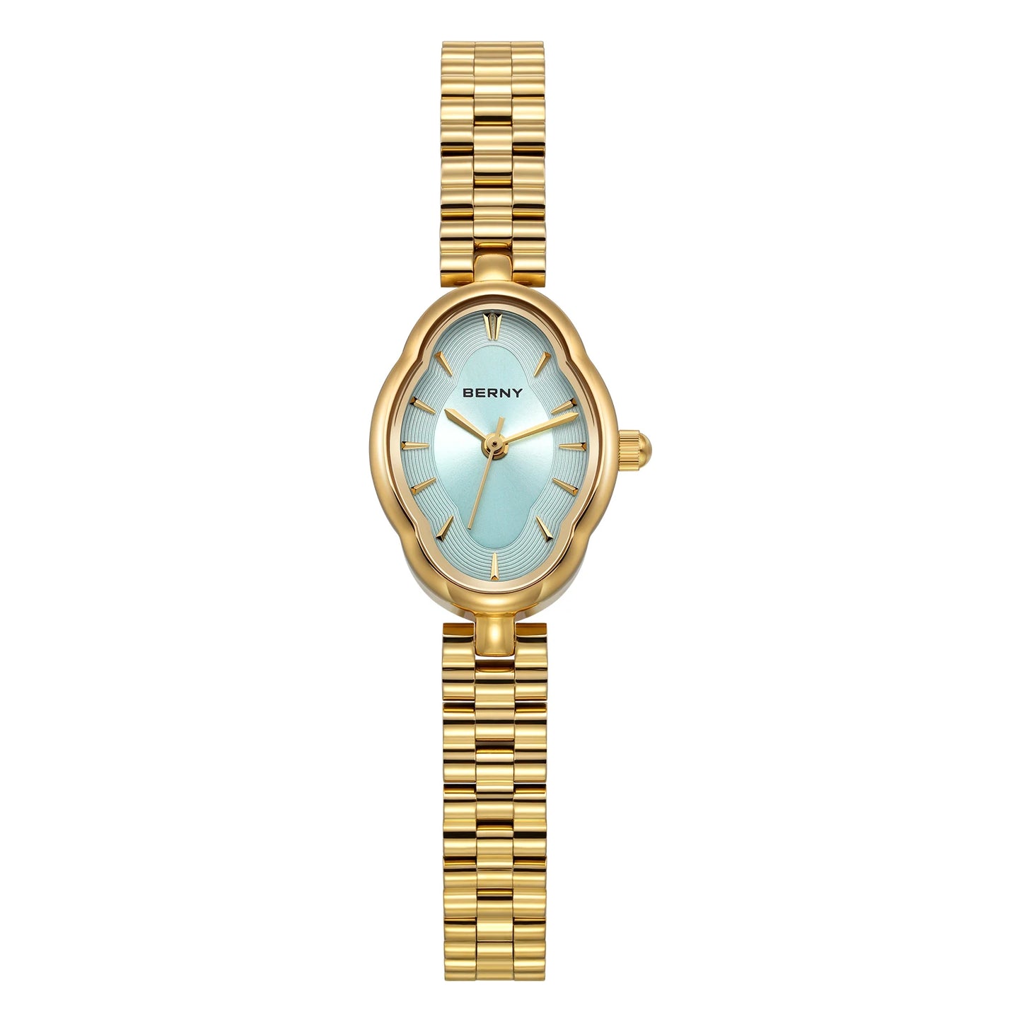 Gold Quartz Luxury Watch