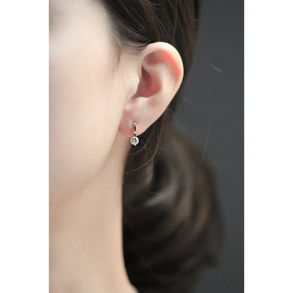 Gold and Silver Plated Crystal Stud Earrings