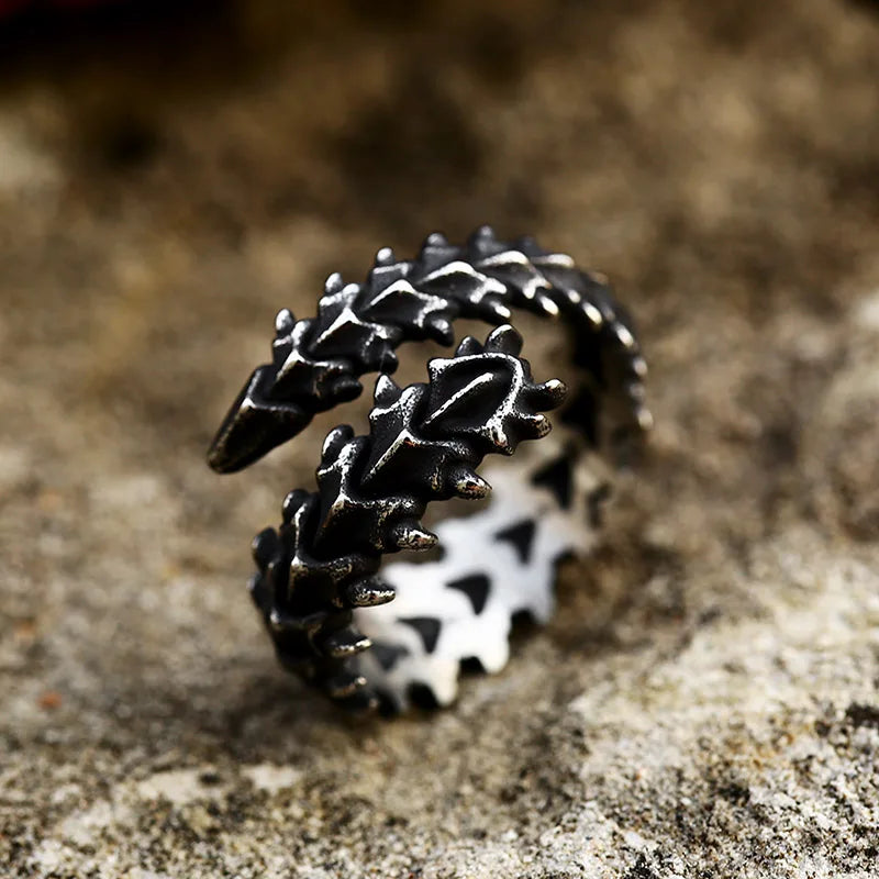 Black Dragon 316L Stainless Steel Ring