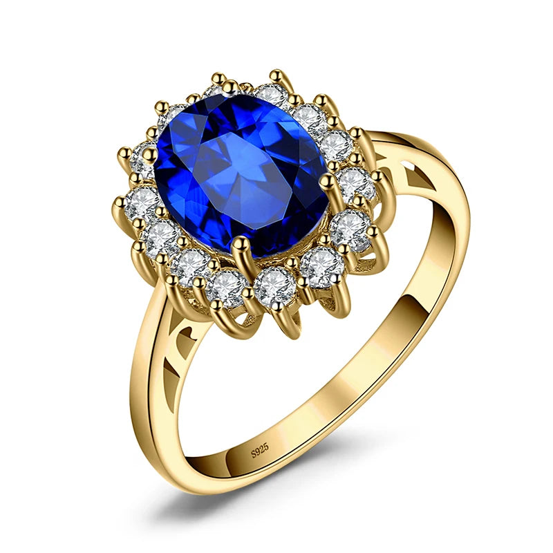 Blue Sapphire 925 Sterling Silver Ring