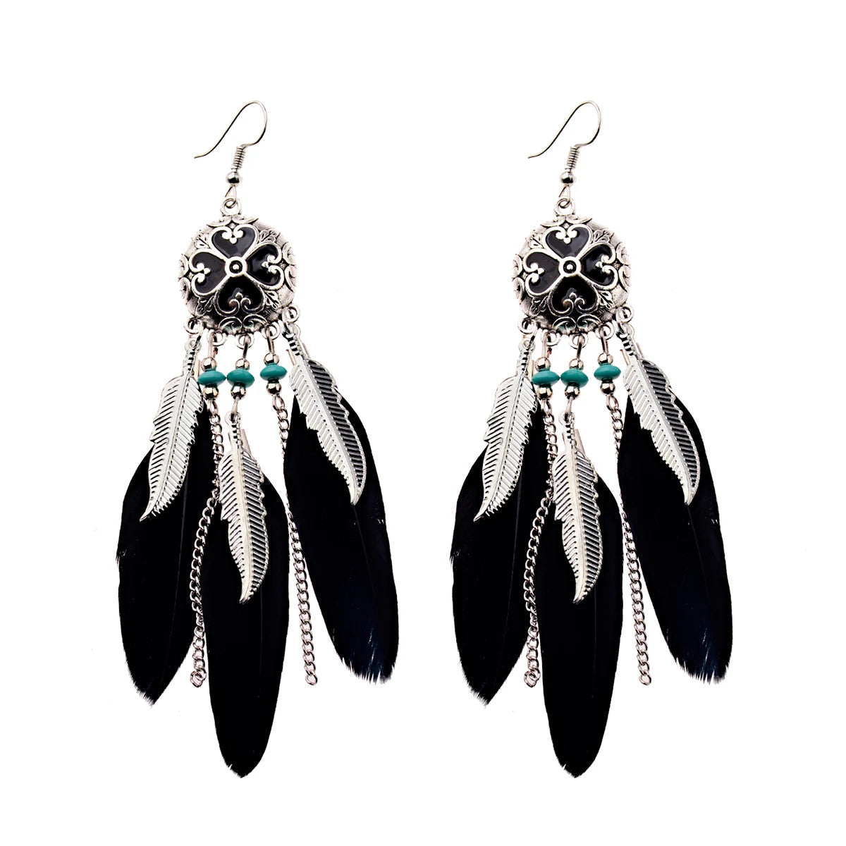 Antique Vintage Bohemian Ethnic Tassel Earrings