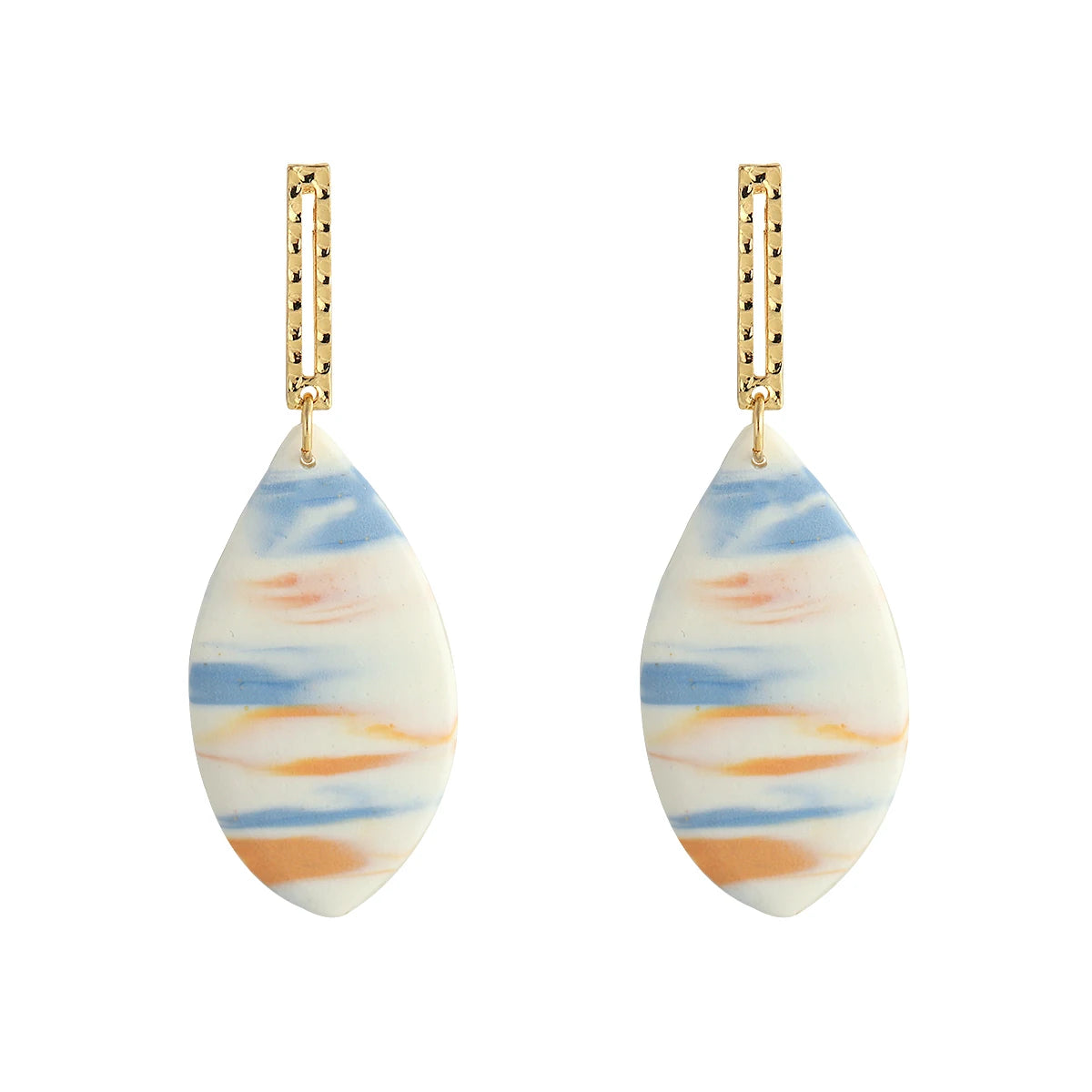 Abstract Pattern Drop Earrings