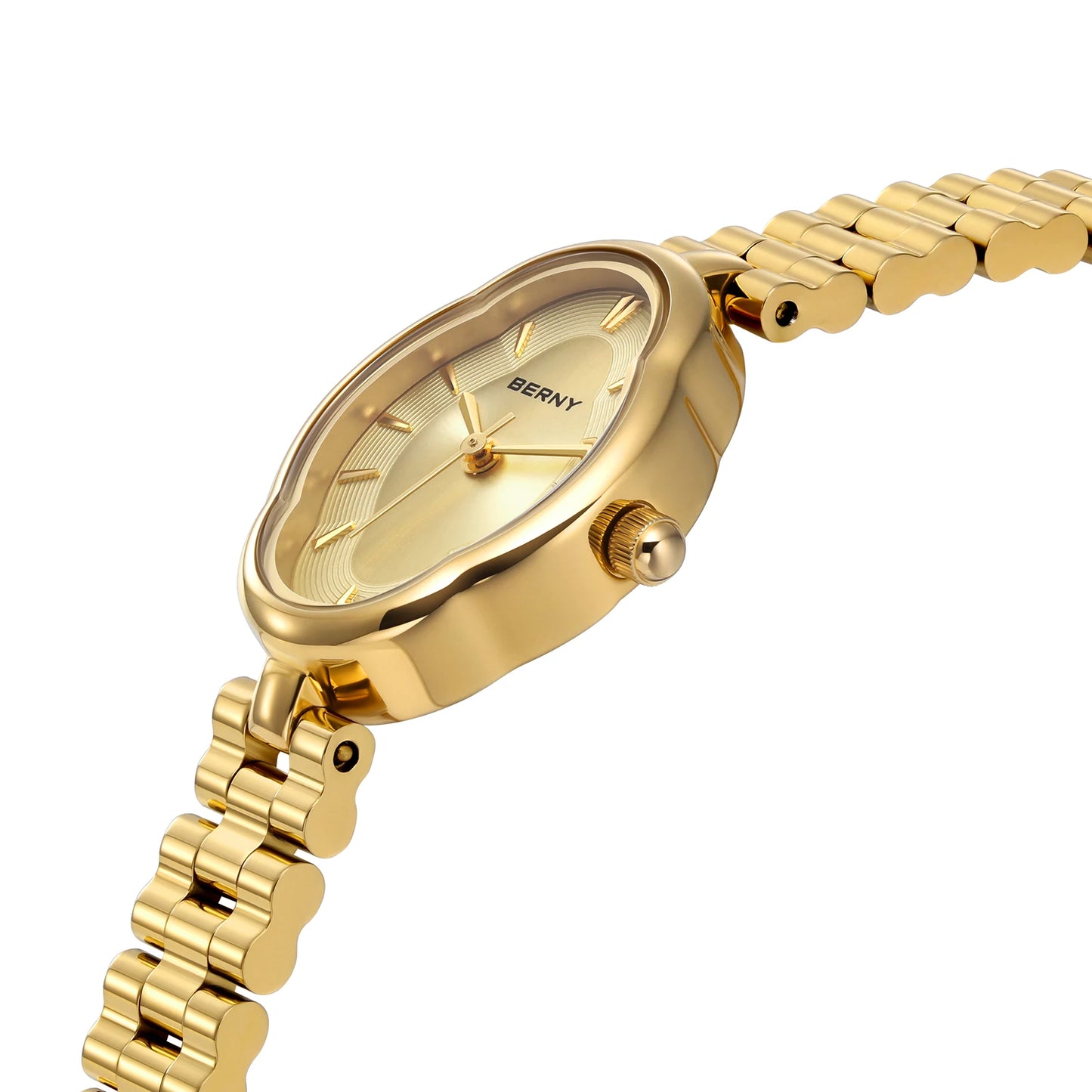 Gold Quartz Luxury Watch