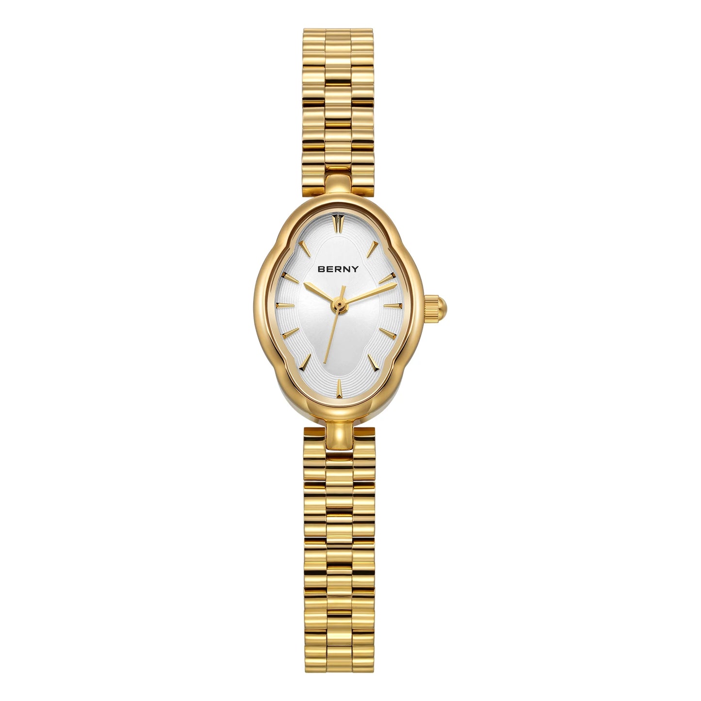 Gold Quartz Luxury Watch