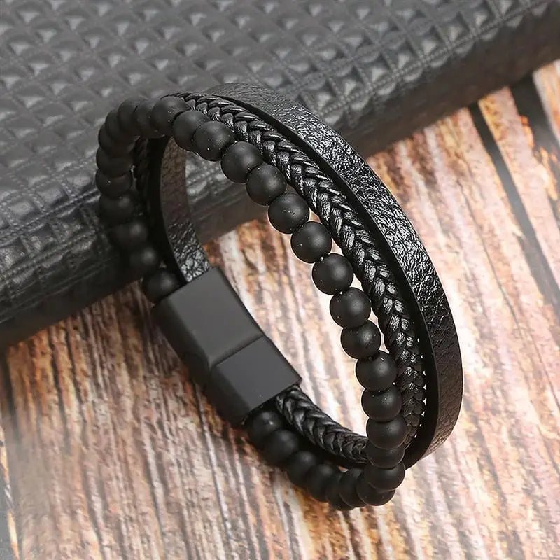 Classic High Quality Leather Bracelet