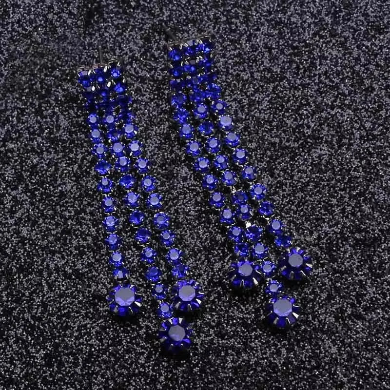 Bohemian Blue Geometric Earrings