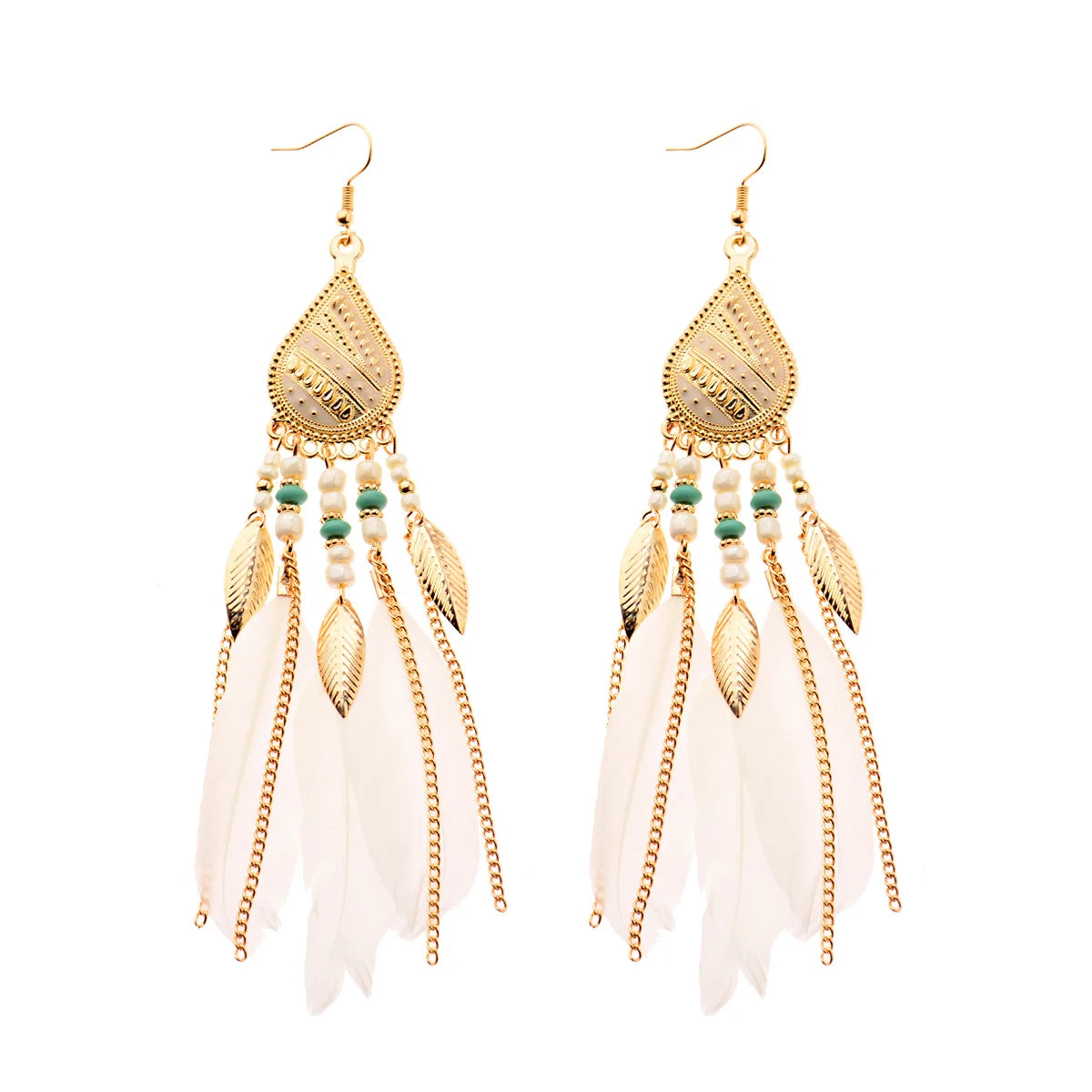 Antique Vintage Bohemian Ethnic Tassel Earrings