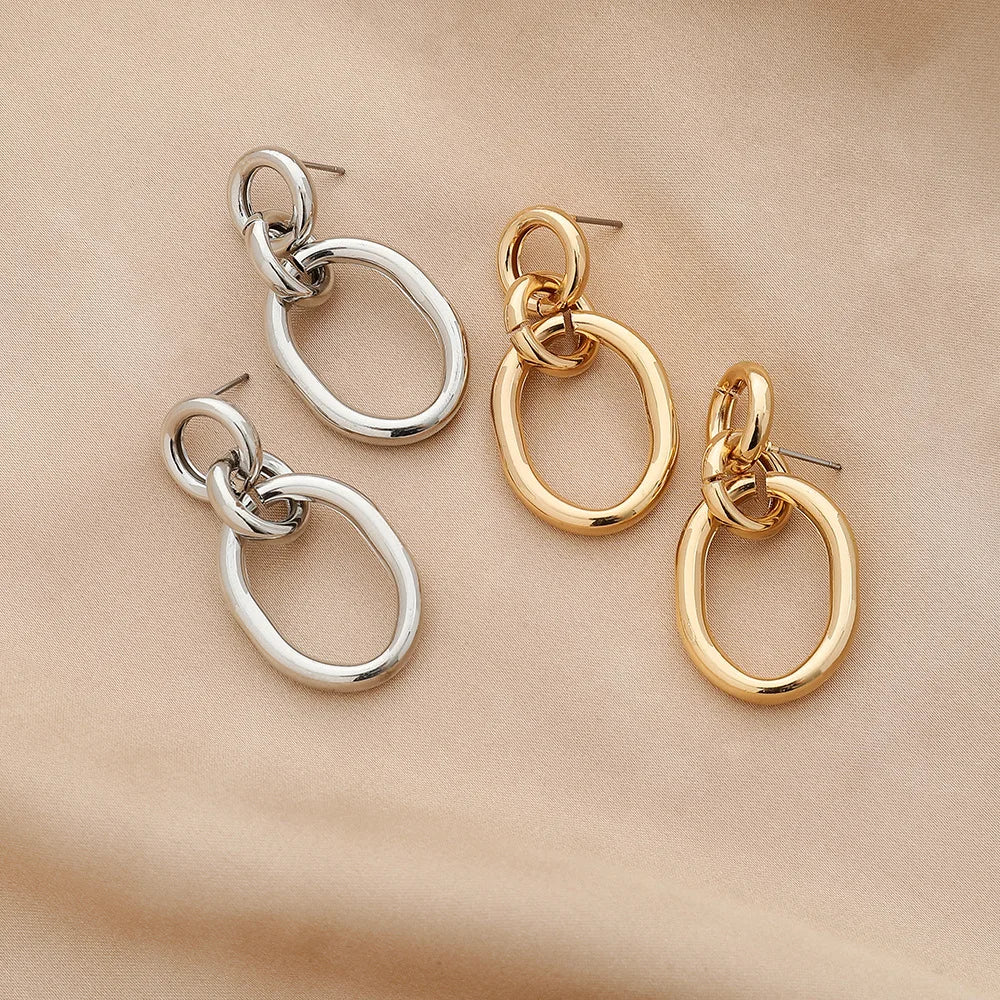 Stainless Steel Chain Earrings