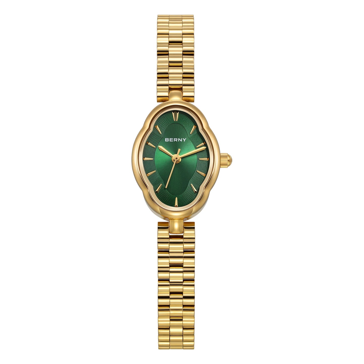 Gold Quartz Luxury Watch