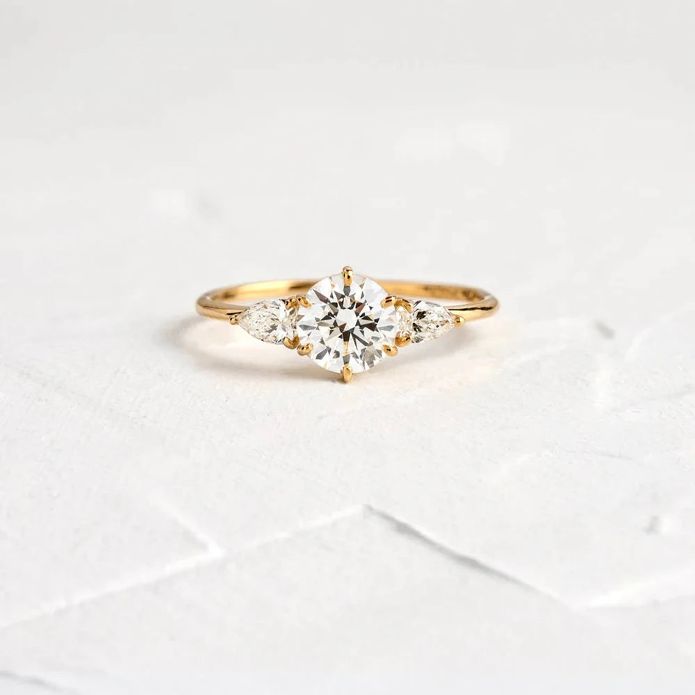 Thin Bohemia Zircon Ring