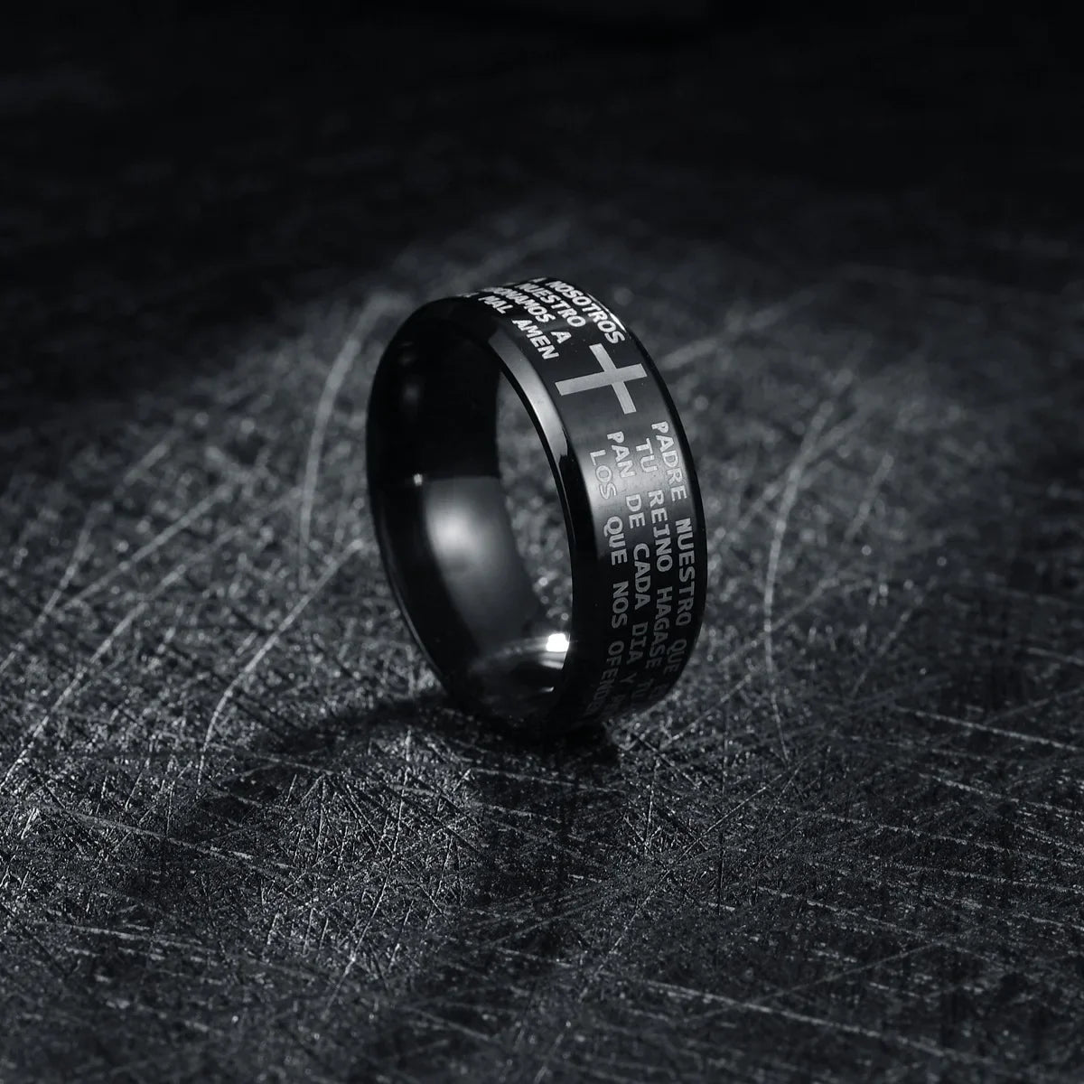 Bible Scripture Titanium Ring