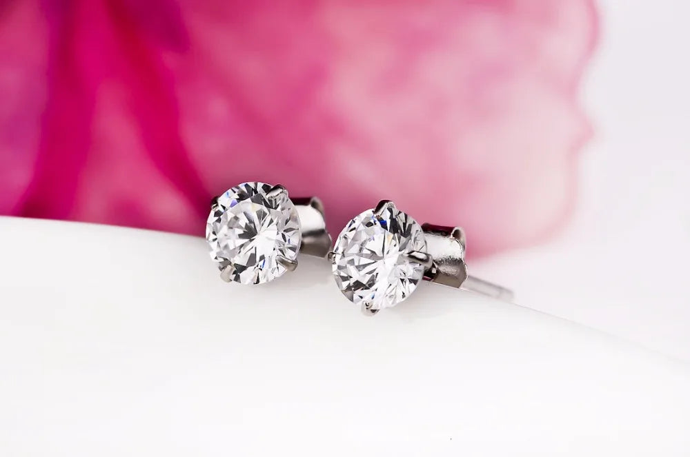 925 Sterling Silver Zircon Studs