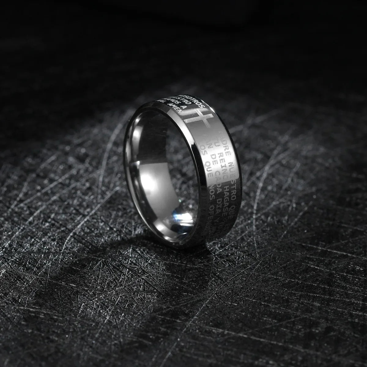 Bible Scripture Titanium Ring