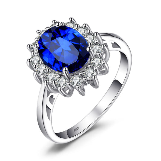 Blue Sapphire 925 Sterling Silver Ring