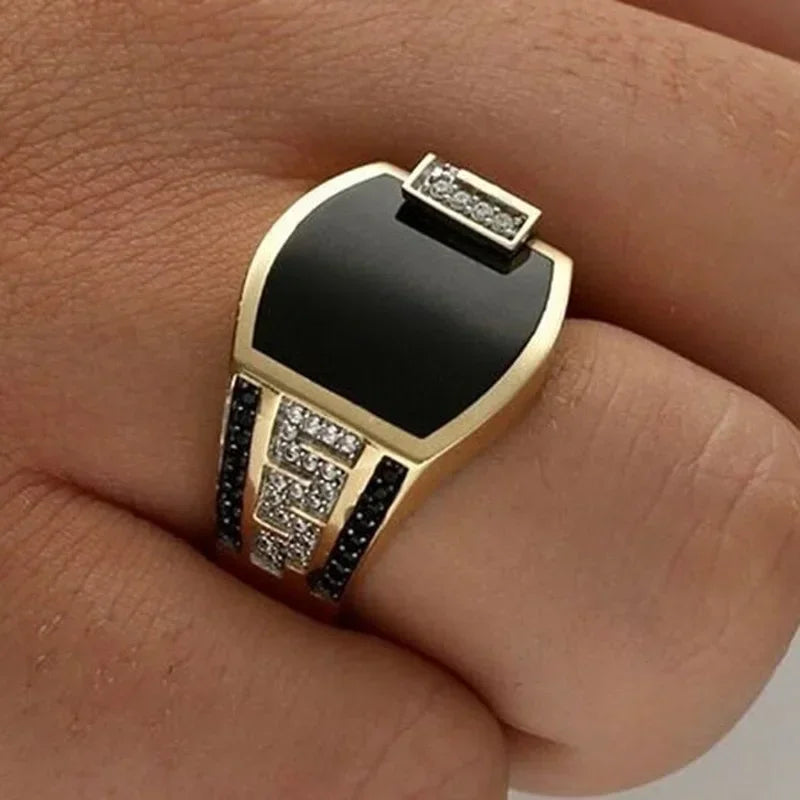 Classic Black Stone Ring