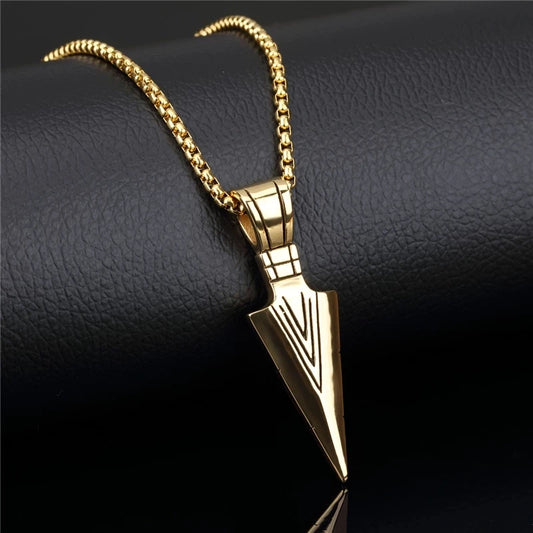 Retro Punk Arrow Pendant Necklace