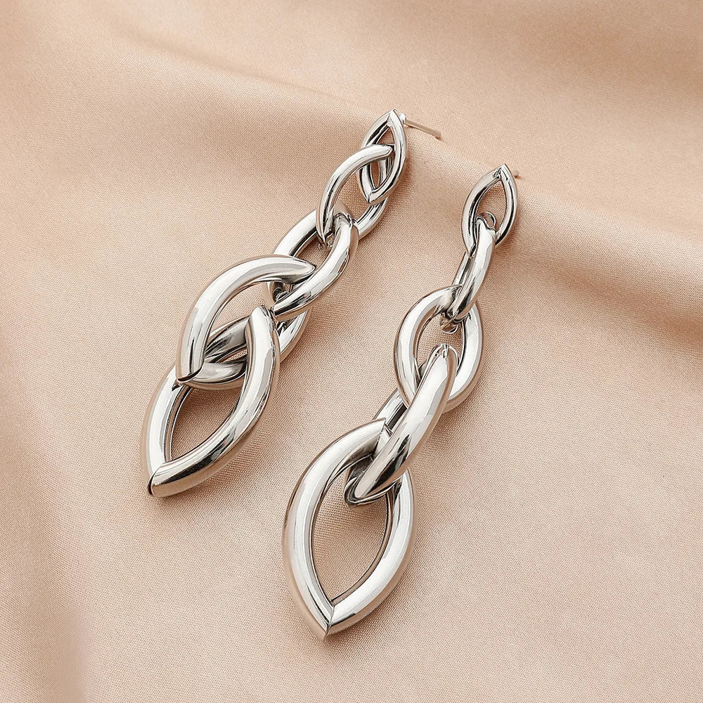 Stainless Steel Chain Earrings