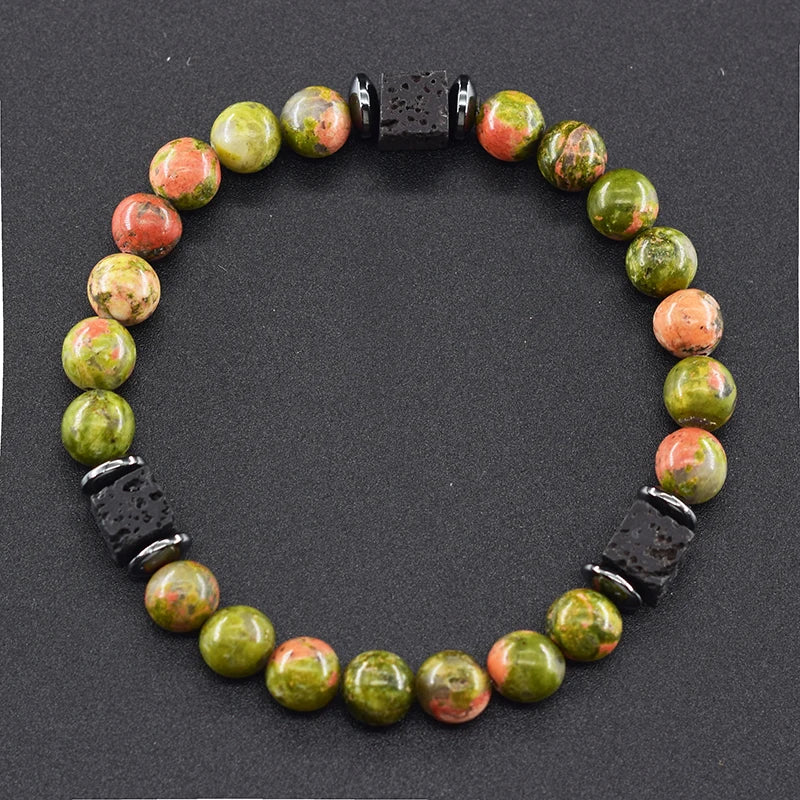 Black Lava Healing Stone Bracelet