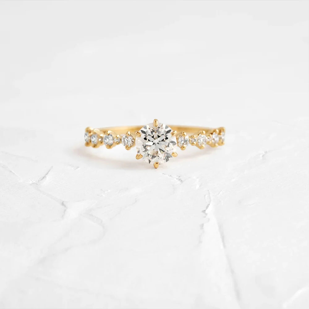 Thin Bohemia Zircon Ring