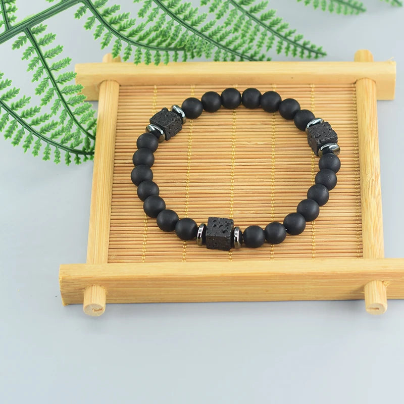 Black Lava Healing Stone Bracelet