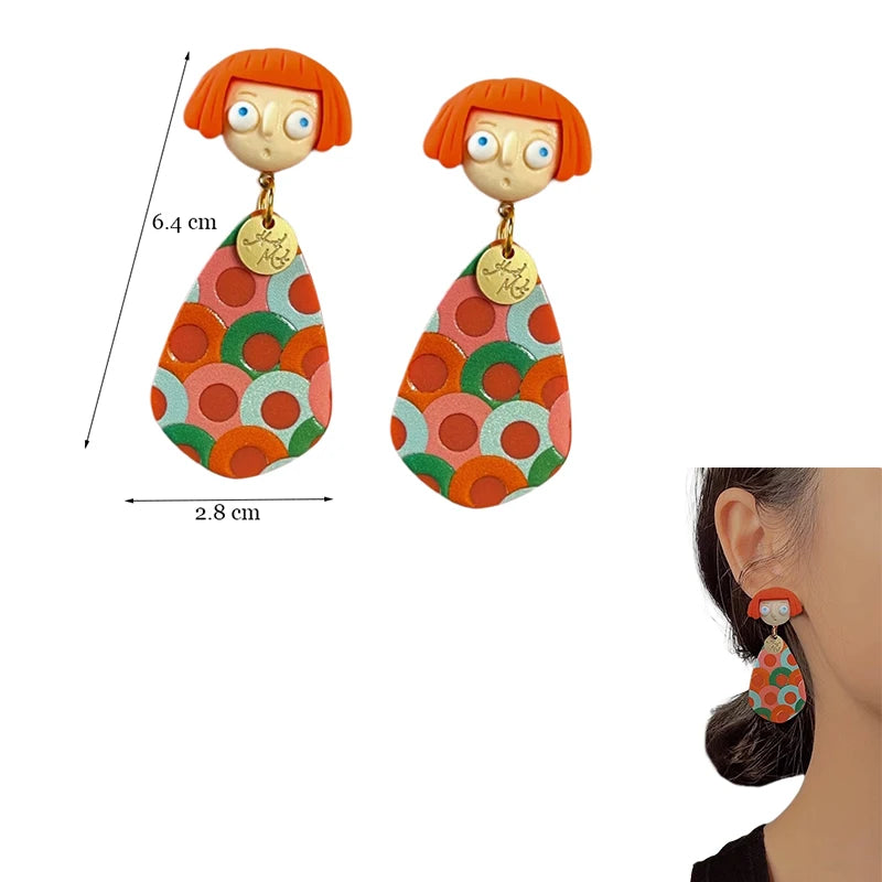 Colourful Dangle Earrings