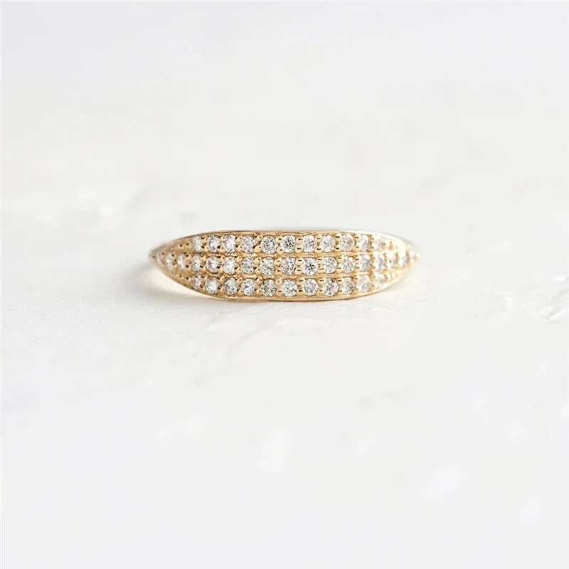 Thin Bohemia Zircon Ring