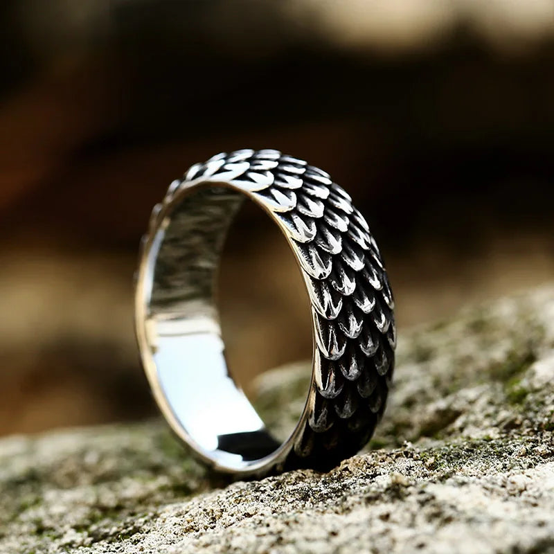 Black Dragon 316L Stainless Steel Ring