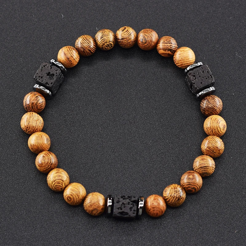 Black Lava Healing Stone Bracelet