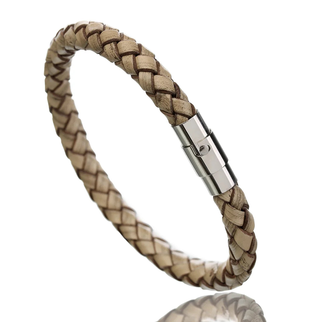 100% Genuine Braided Leather Bracelet